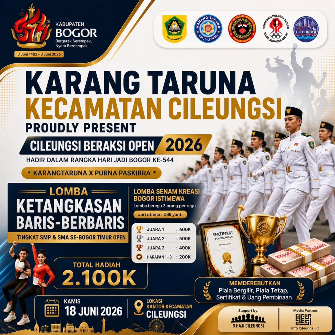 Peserta Cileungsi Beraksi Open 2026 tingkat Bogor Timur